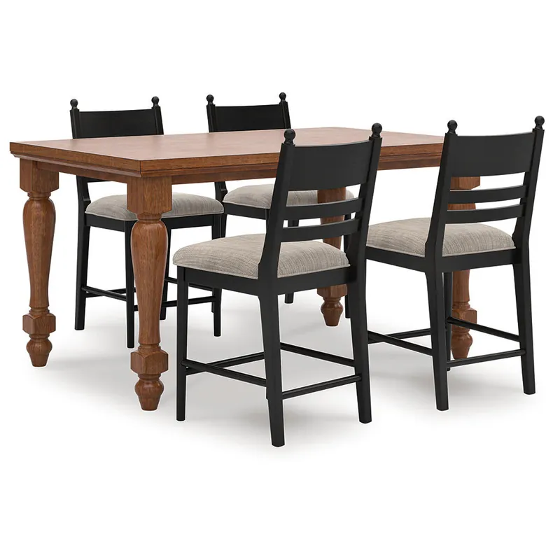 Greddinton Counter Height Dining Table and 4 Barstools - Ashley®
