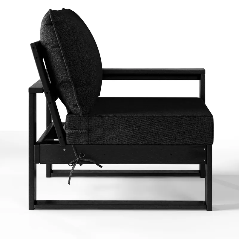 Signature All-Weather Outdoor Modular Patio Deep Seating Right Arm Chair (Right Arm Sectional Seat)