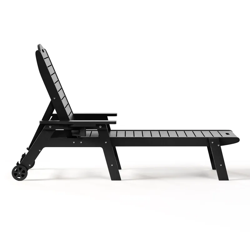 Santa Barbara Reclining Chaise Lounge with Cup Holder and Wheels - Seahawk Designs