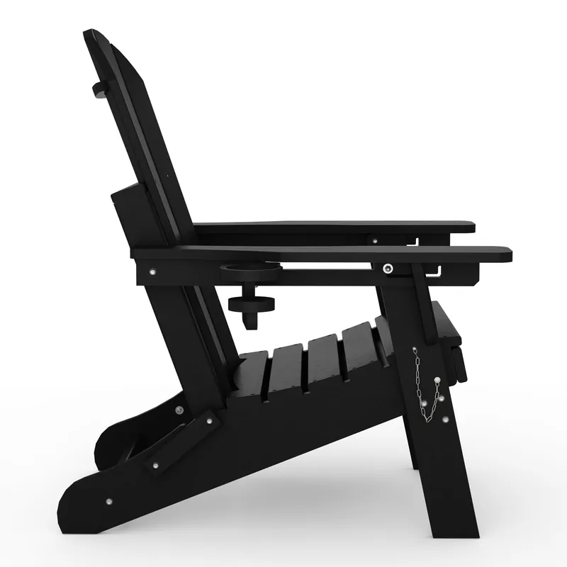 Chatham Folding Adjustable Adirondack Chair with Cup Holder and Hideaway Ottoman - Seahawk Designs