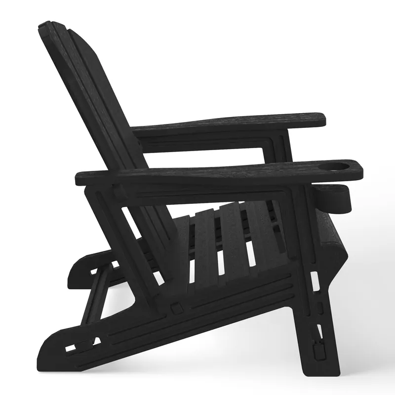 Snap'n Lock Adirondack Chair with Cupholder (No Tools or Hardware) - Seahawk Designs