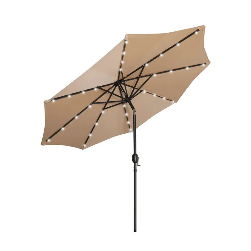 Kona 9ft Market Umbrella with Solar LED Lights - Seahawk Designs