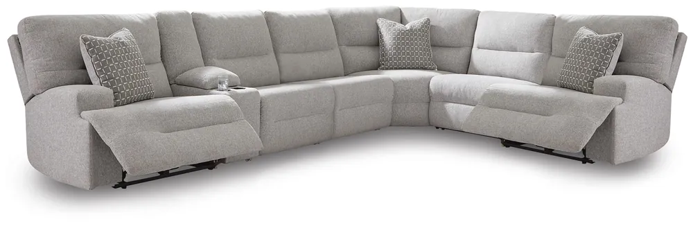 Acklen Place 7-Piece Power Sectional Reclining Sofa with Storage Console