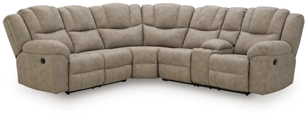Pearce-Pike 3-Piece Reclining Sectional with Console