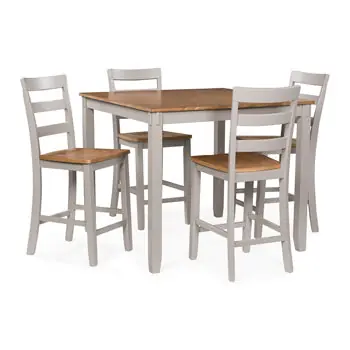 Harperfeld Counter Height Dining Table and 4 Counter Stools - Signature Design by Ashley®