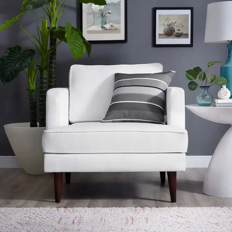 Agile Upholstered Fabric Armchair by Modway