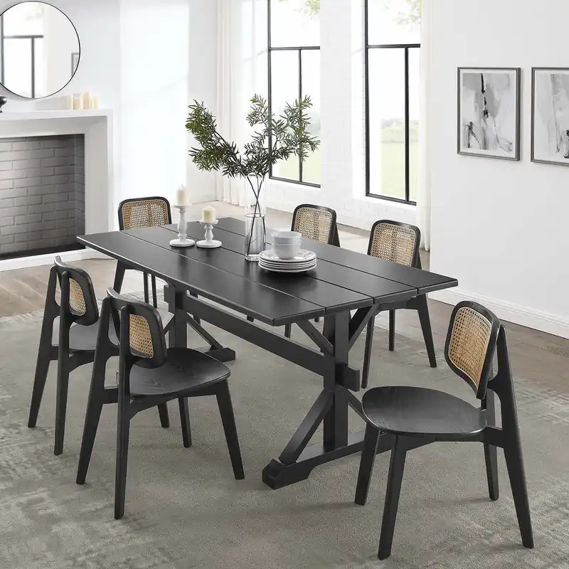Windchime 71" Wood Dining Table by Modway