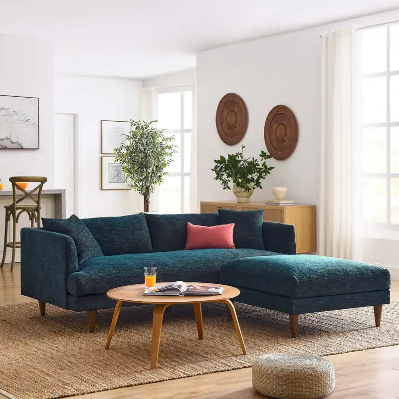 Zoya Down Filled Overstuffed Sofa and Ottoman Set by Modway