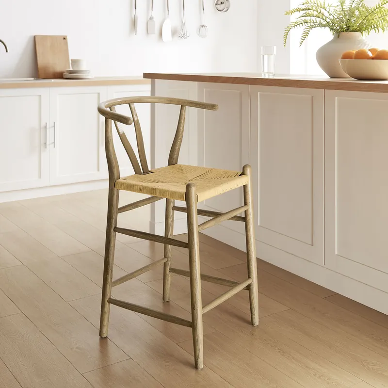 Amish Wood Counter Stool by Modway