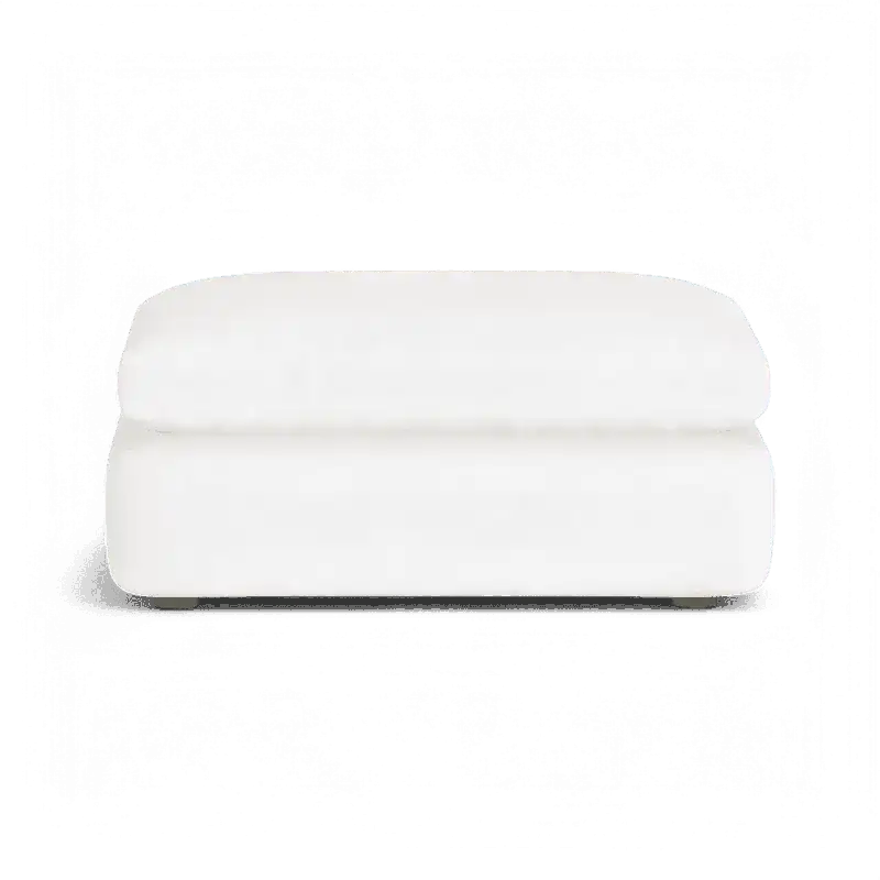 Bloom Ottoman White - Modani Furniture