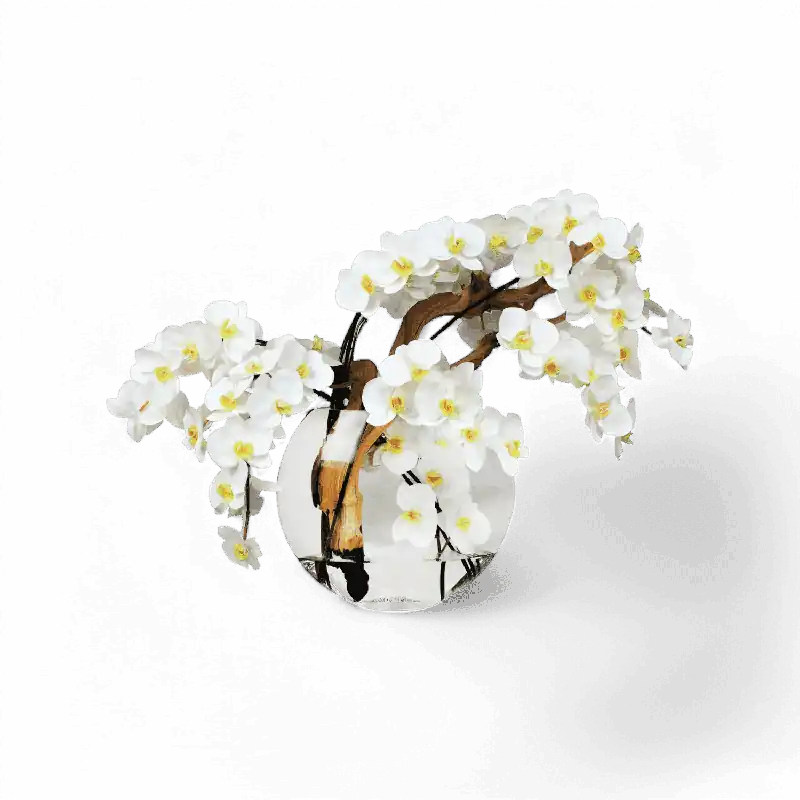 16" Moon Vase White - Modani Live