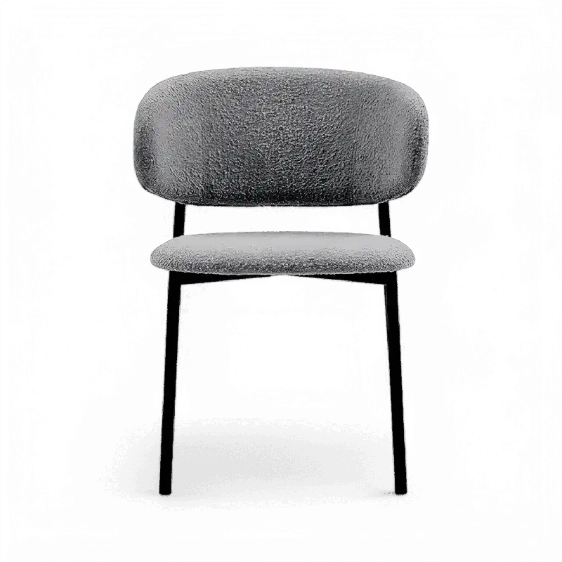 Zoya Dining Chair Gray Boucle - Modani Furniture