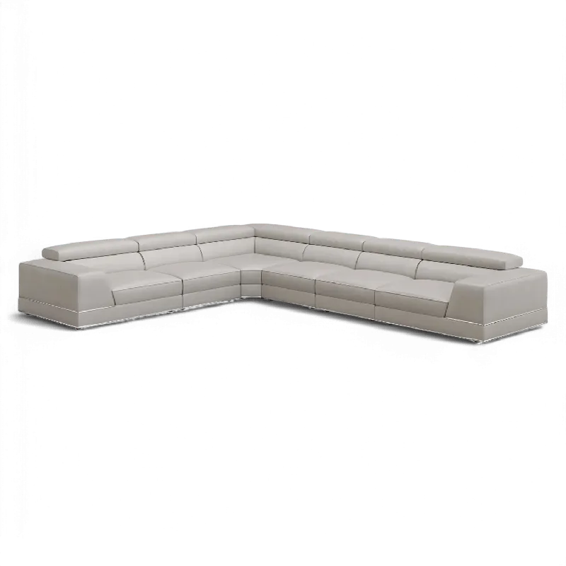 Amadeo Extended Modular Sectional Sofa Light Gray - Modani Live