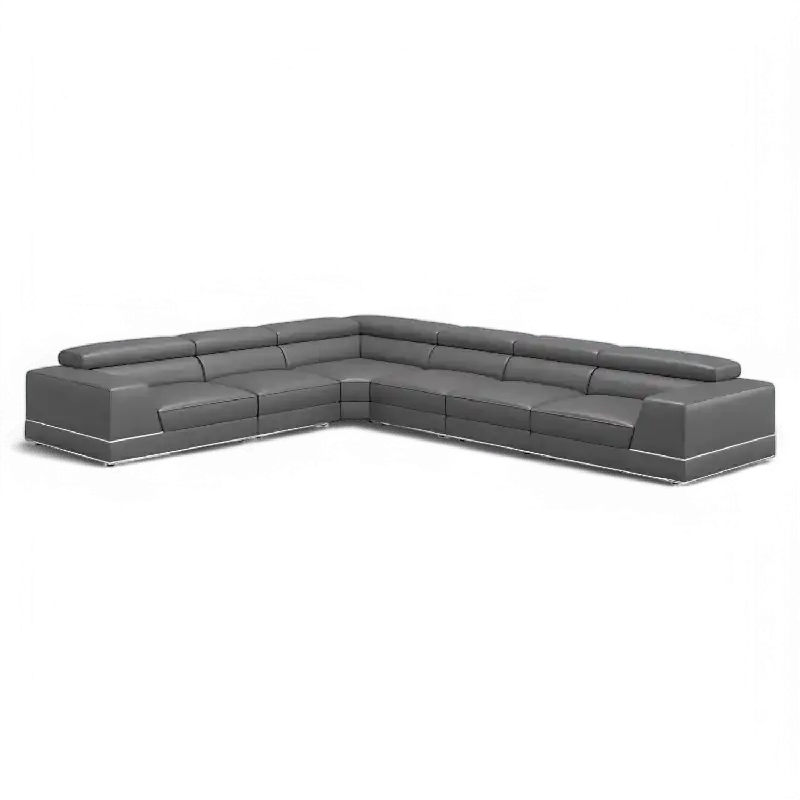 Amadeo Extended Modular Sectional Sofa Elephant Gray - Modani Live