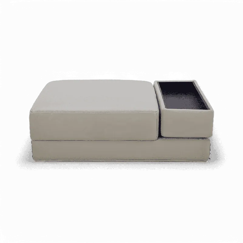 Amadeo Ottoman Light Gray - Modani Live