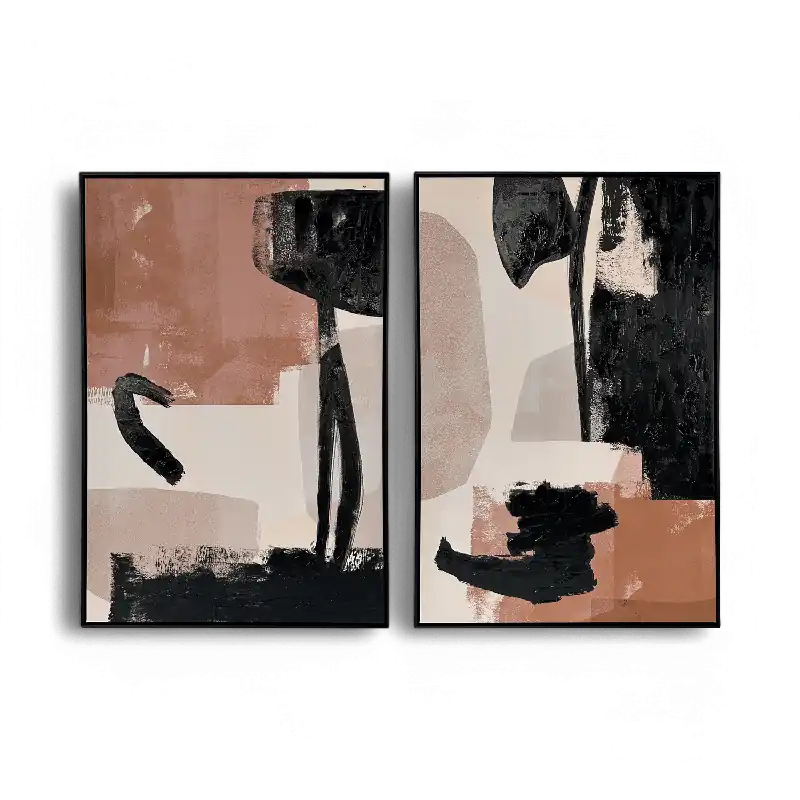Crescent Symphony 32" x 48" (Set of 2) - Modani Live