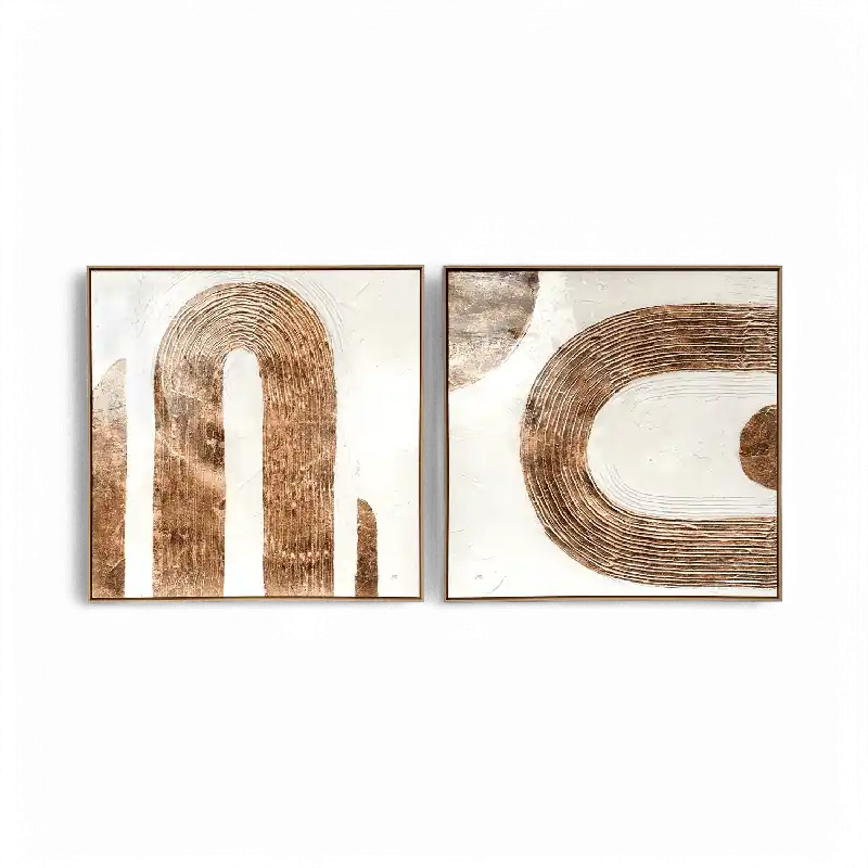 Subtle Waves 40" x 40" (Set of 2) - Modani Live
