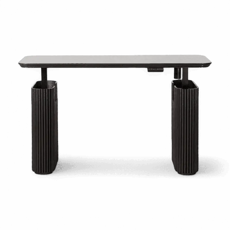 Oxford Desk Black Wood - Modani Furniture