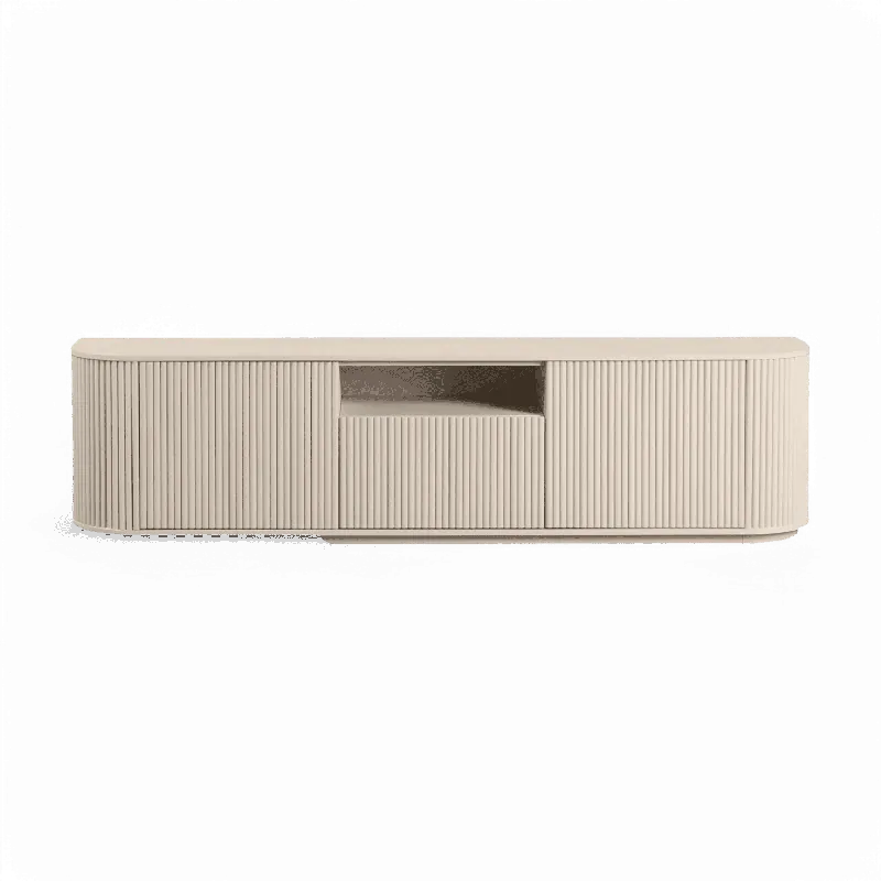 Oxford TV Stand Alabaster - Modani Furniture
