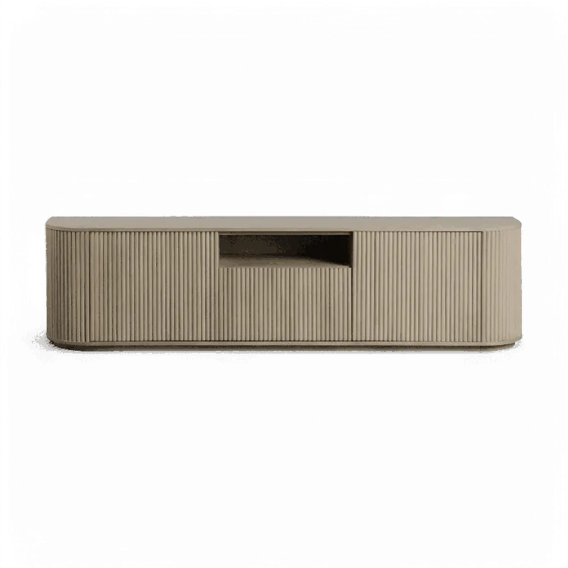 Oxford TV Stand Greige Oak - Modani Furniture