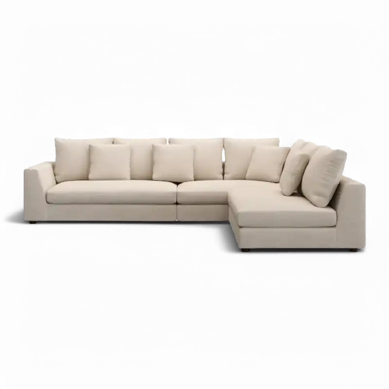 Gianni Sectional Sofa Cream - Modani Furniture