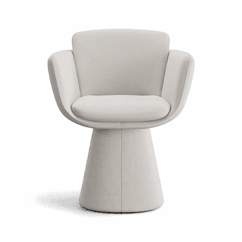 Rune Swivel Dining Chair Beige - Modani Furniture