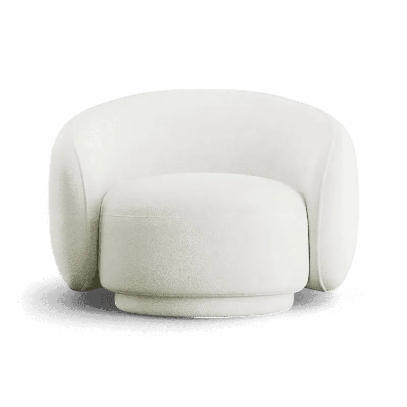 Nido Lounge Chair White - Modani Furniture