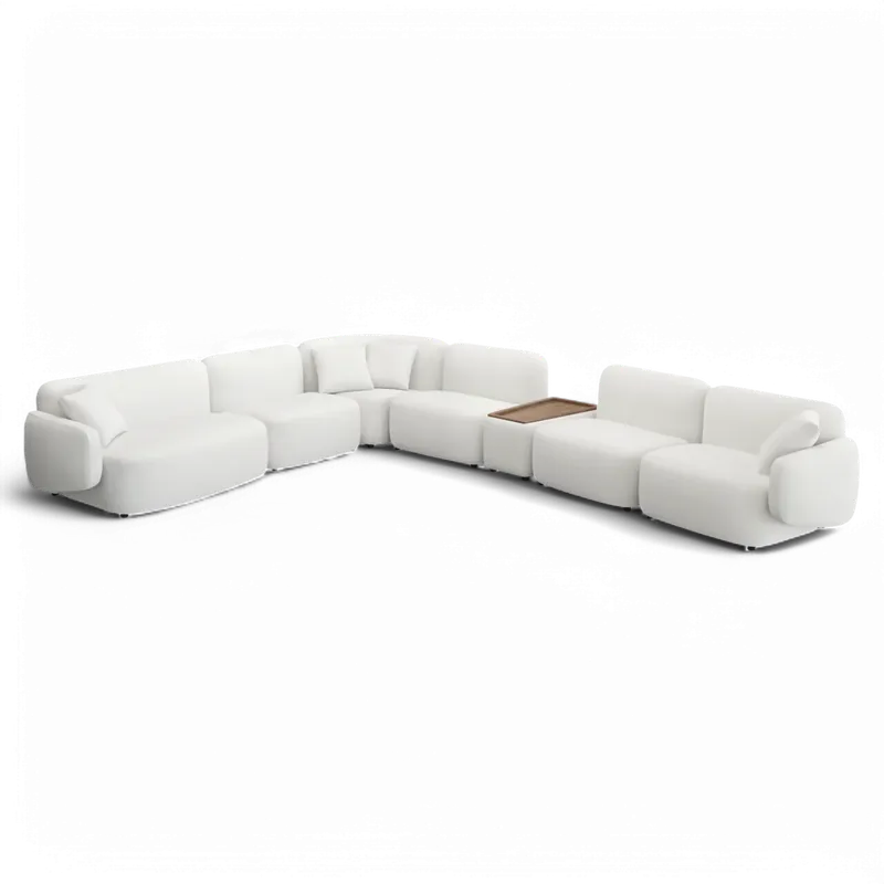 Divano Extended Sectional Sofa Set Off White - Modani Live