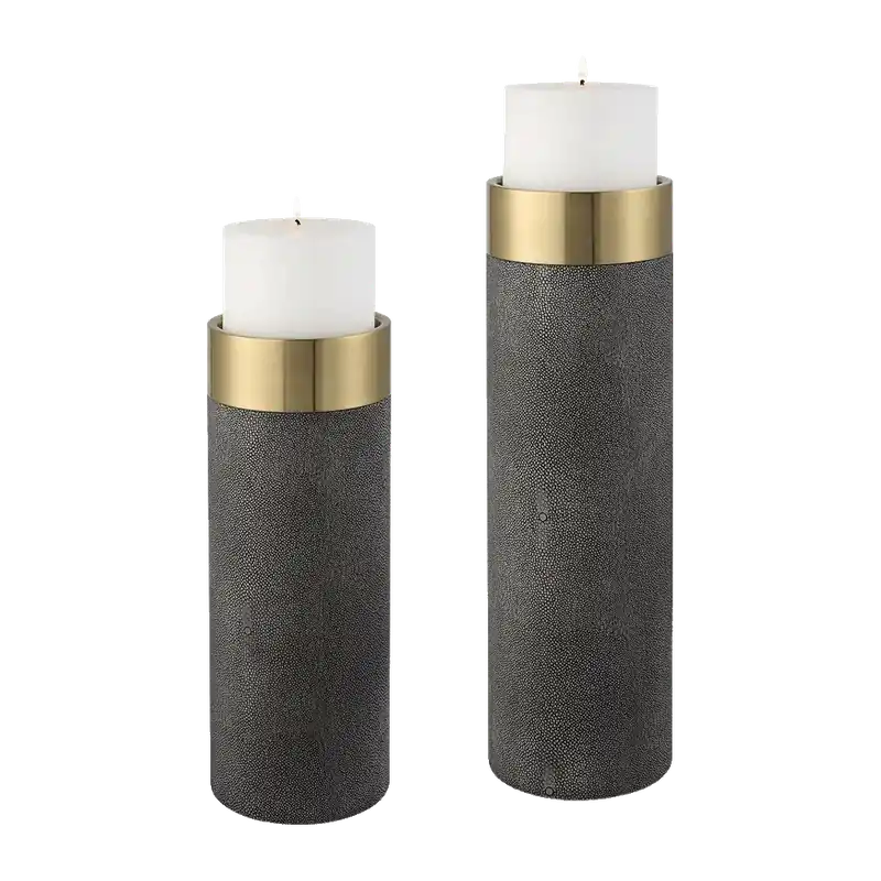 Ignis Candle Holders Black - 401Uttermost