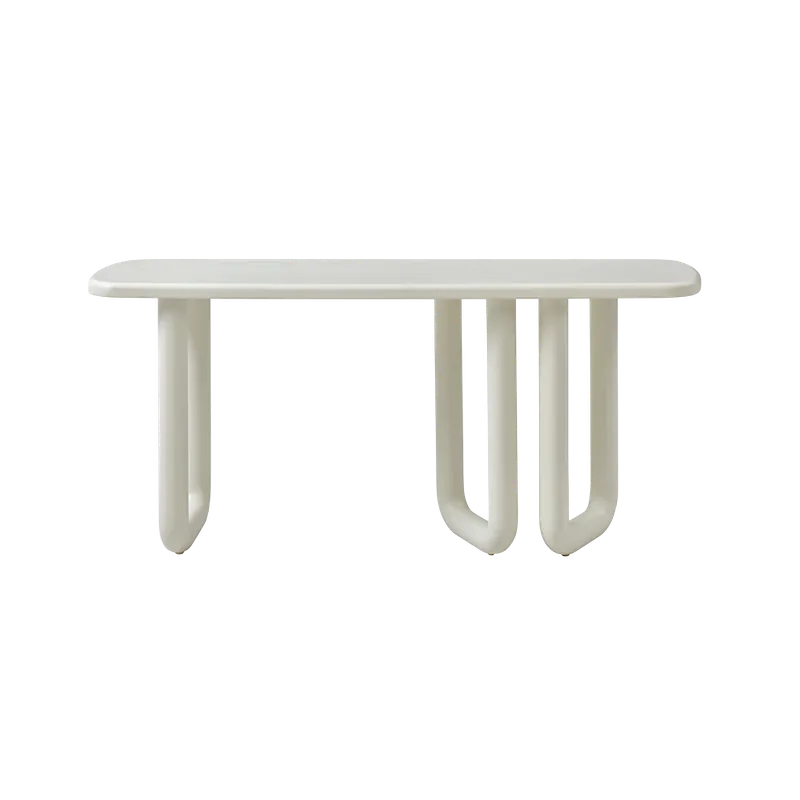 Cielo Console Alabaster - Modani Furniture