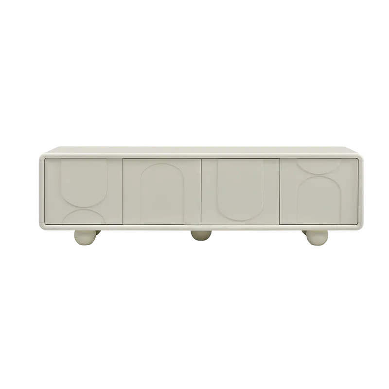 Cielo TV Stand Alabaster - Modani Furniture