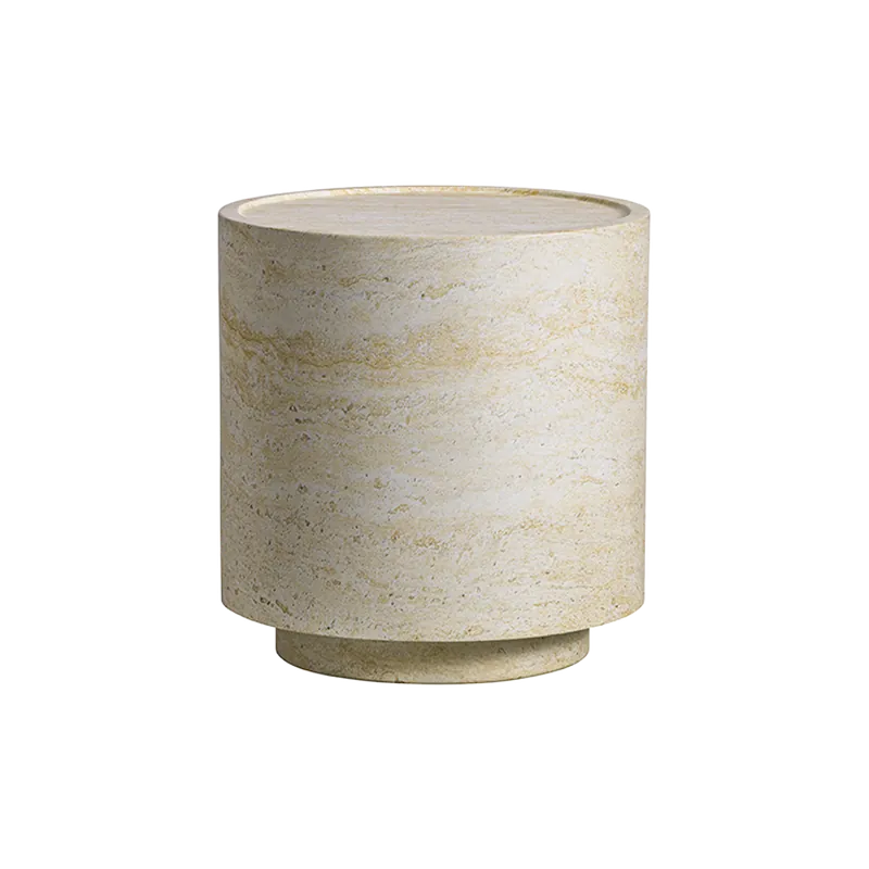 Pietra Side Table Travertine - Modani Furniture
