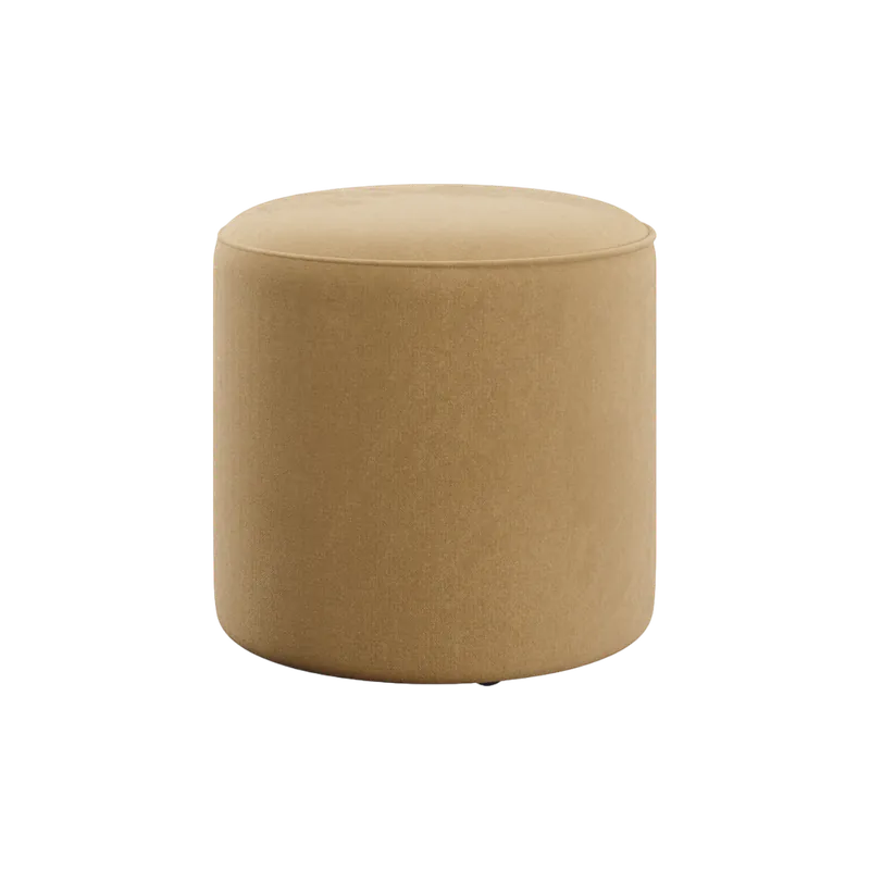 Elora Ottoman Camel Velvet - Modani Furniture