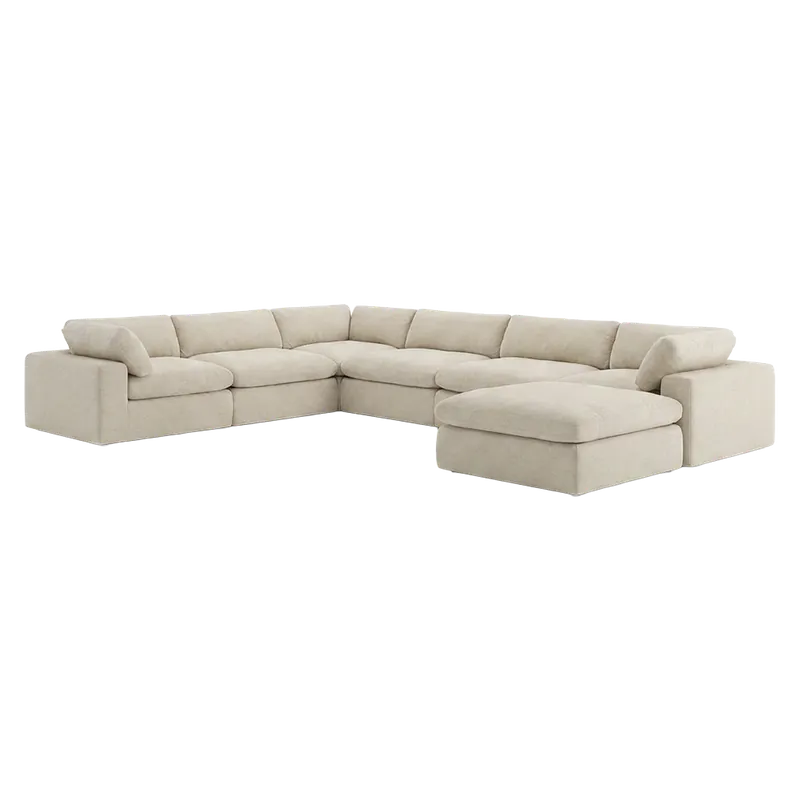 Bloom Extended Sectional Modular Sofa Beige - Modani Live