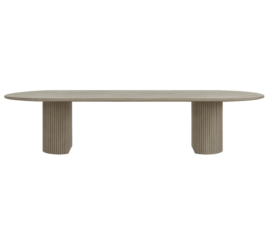 Oxford Rectangular XL Dining Table Greige Oak - Modani Furniture