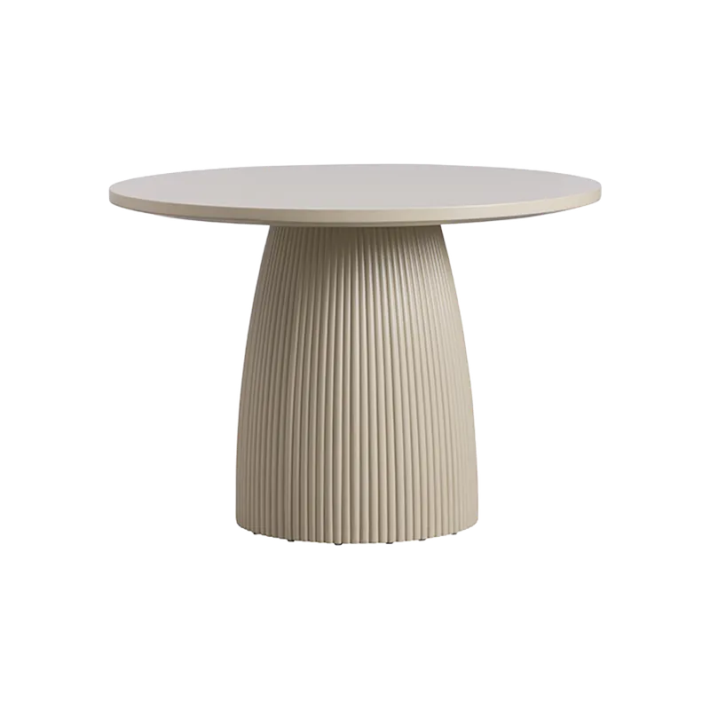 Oxford Round XS Dining Table Alabaster - Modani Furniture