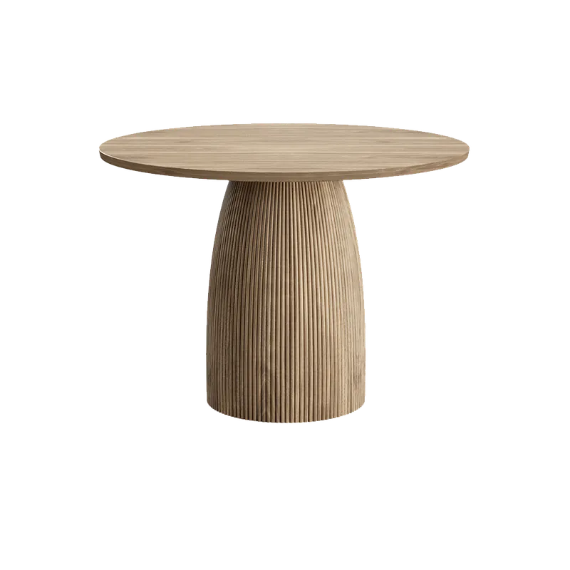 Oxford Round XS Dining Table Greige Oak - Modani Furniture