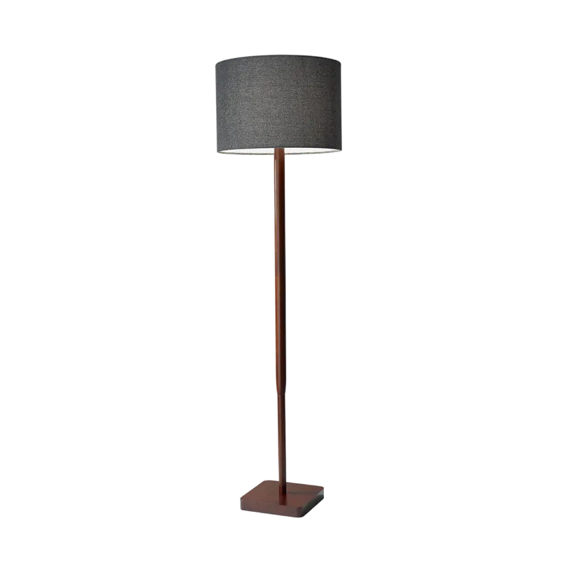Regent Black Floor Lamp - 401Adesso