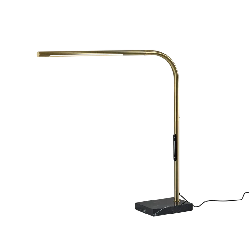 Vector Brass Led Desk Lamp - 401Adesso