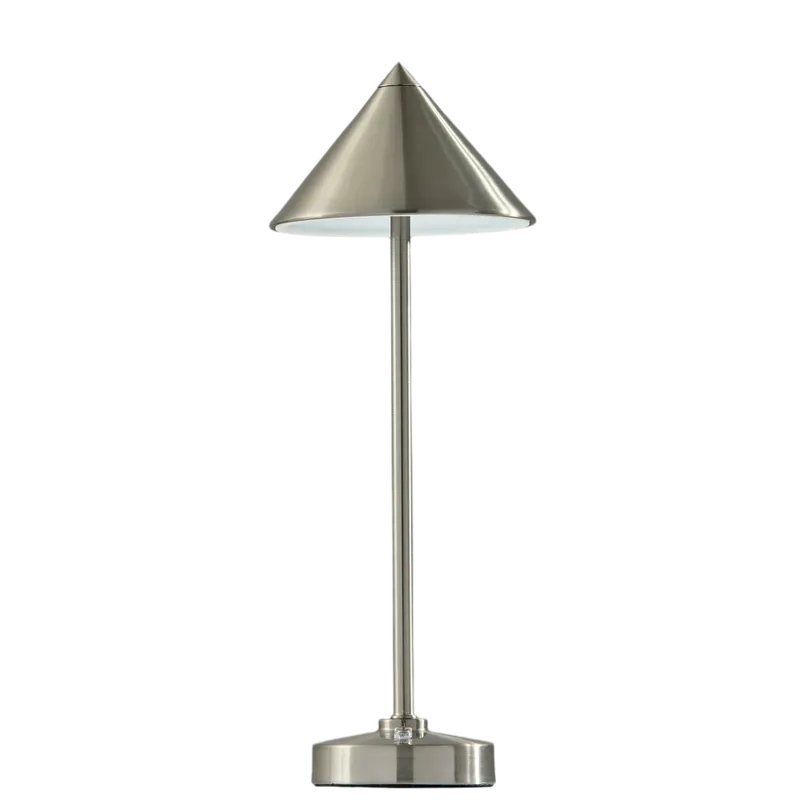 Volta Silver Led Cordless Table Lamp - 401Adesso