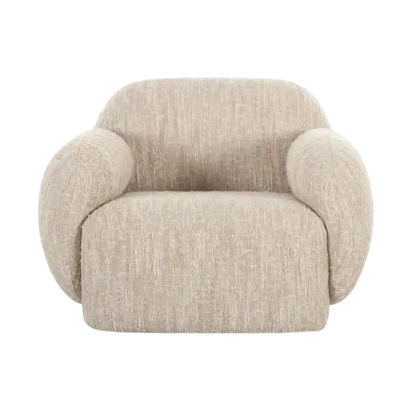 Isadora Lounge Chair Off White - 401Moe's