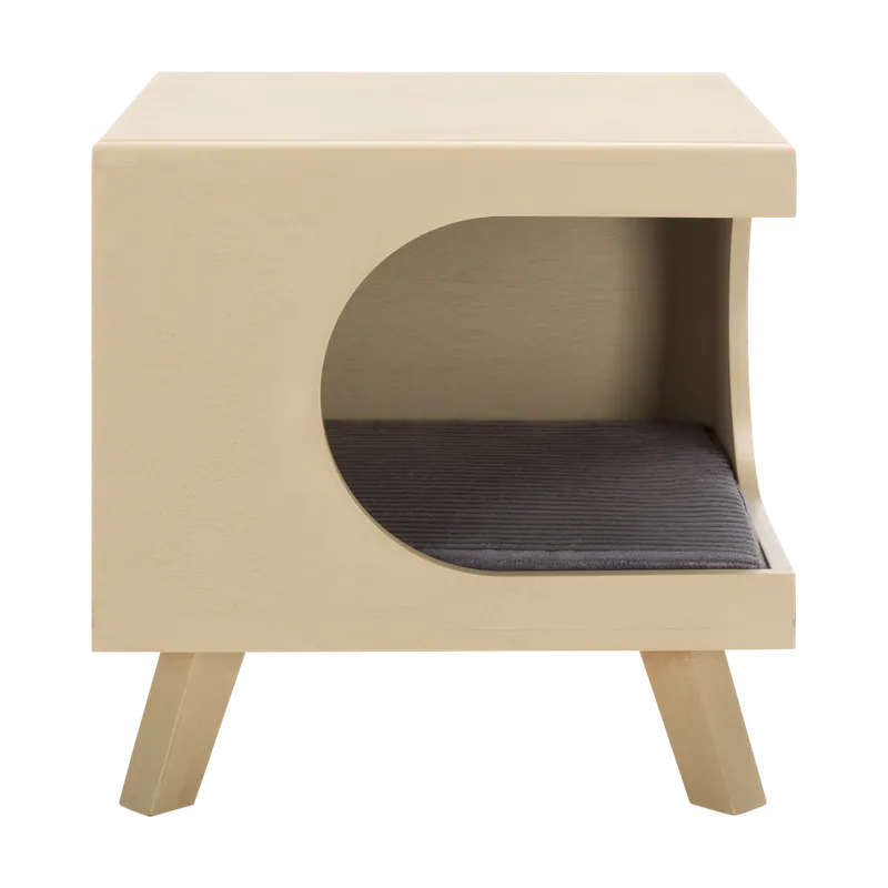Zahara square small Pet Bed Beige - 401Safavieh