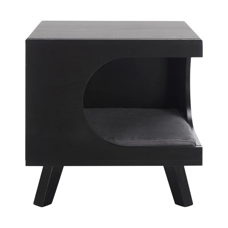 Zahara square small Pet Bed Black - 401Safavieh
