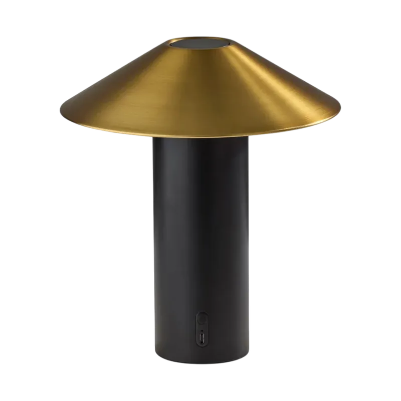 Tiller Black Cordless Table Lamp - 401Adesso