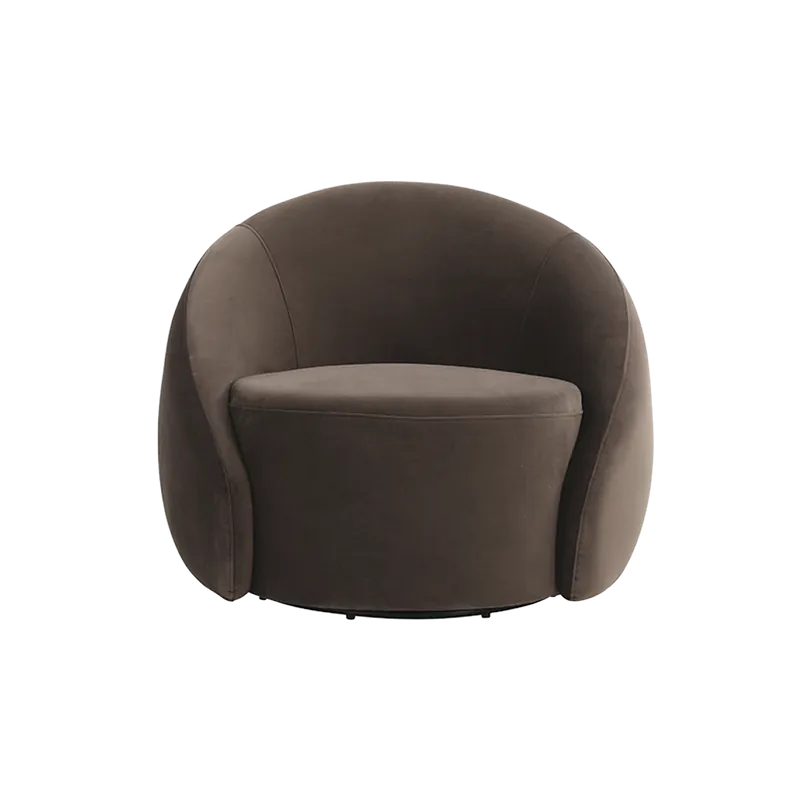 Amarys Lounge Chair Dark Brown - Modani Furniture