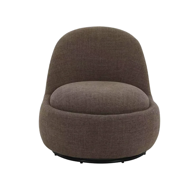 Boba Swivel Lounge Chair Brown - Modani Furniture