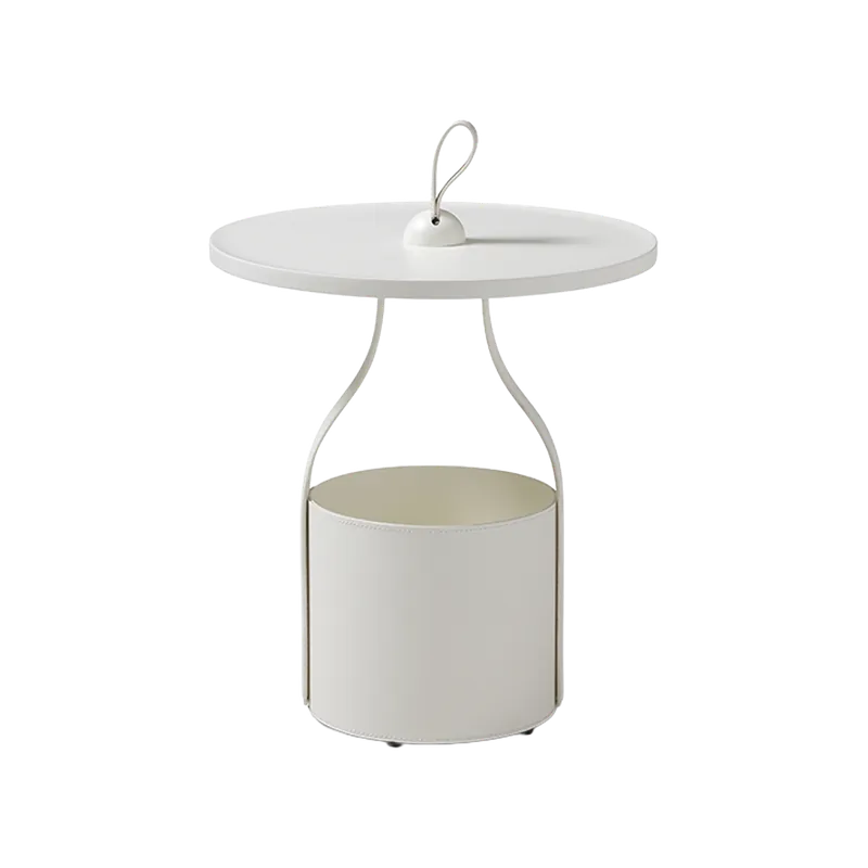 Ariel Side Table Cream - Modani Furniture