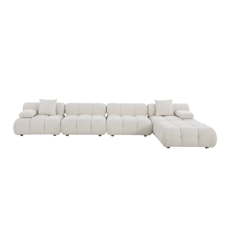 Forma Large Sectional Sofa Off White - Modani Furniture