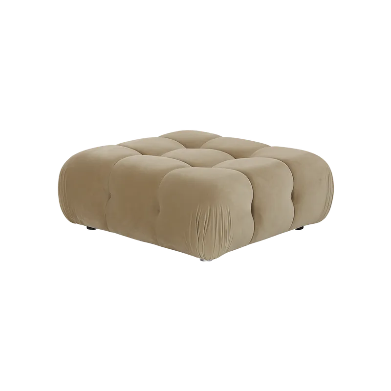 Forma Ottoman Camel Velvet - Modani Furniture