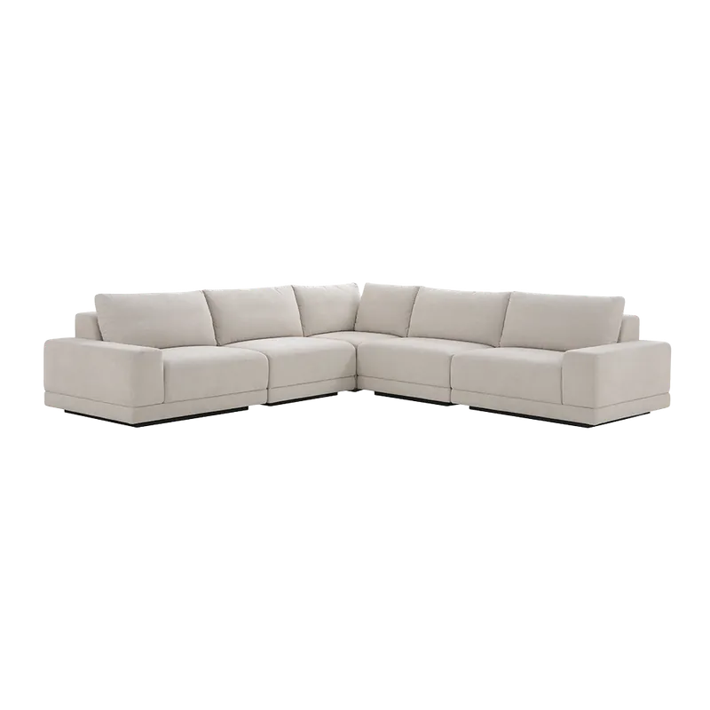 Torino Corner Sectional Beige - Modani Furniture